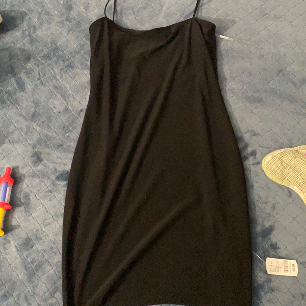 Fitted black dress